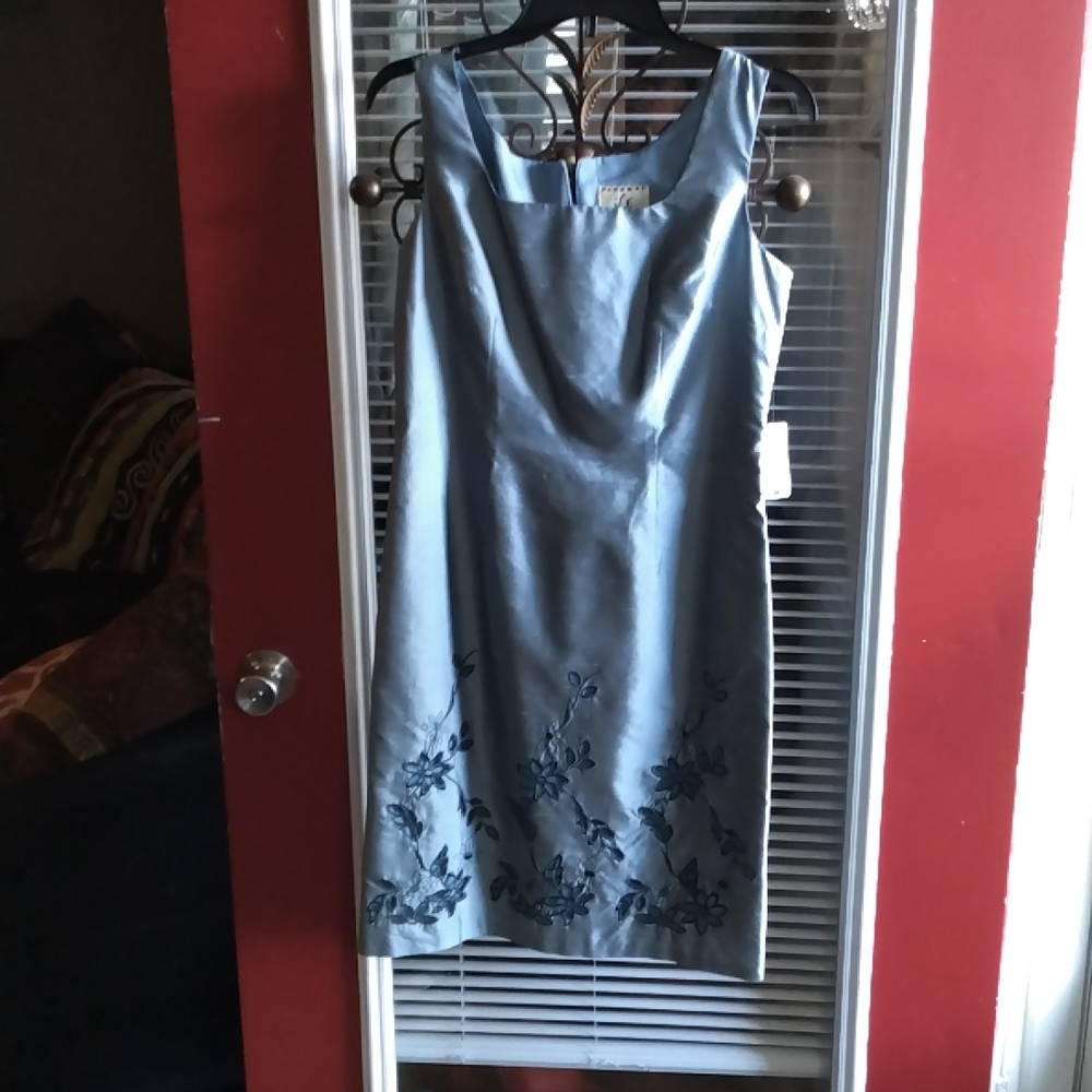 Lady size for dress color blue the brand is ice new with tag
